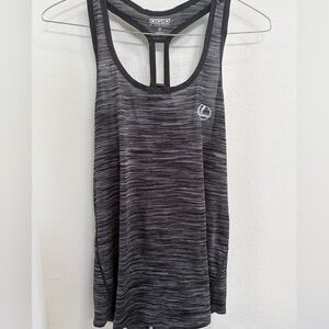 OGIO Women's Striped Gray athletic Tank Top
